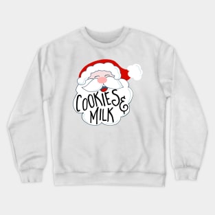 Santa, Cookies and Milk Crewneck Sweatshirt